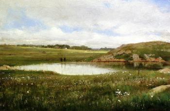 托馬斯 沃辛頓 惠特裡奇 Freshwater Pond in Summer-Rhode Island 托馬斯 沃辛頓 惠特裡奇 Freshwater Pond in Summer-Rhode Island